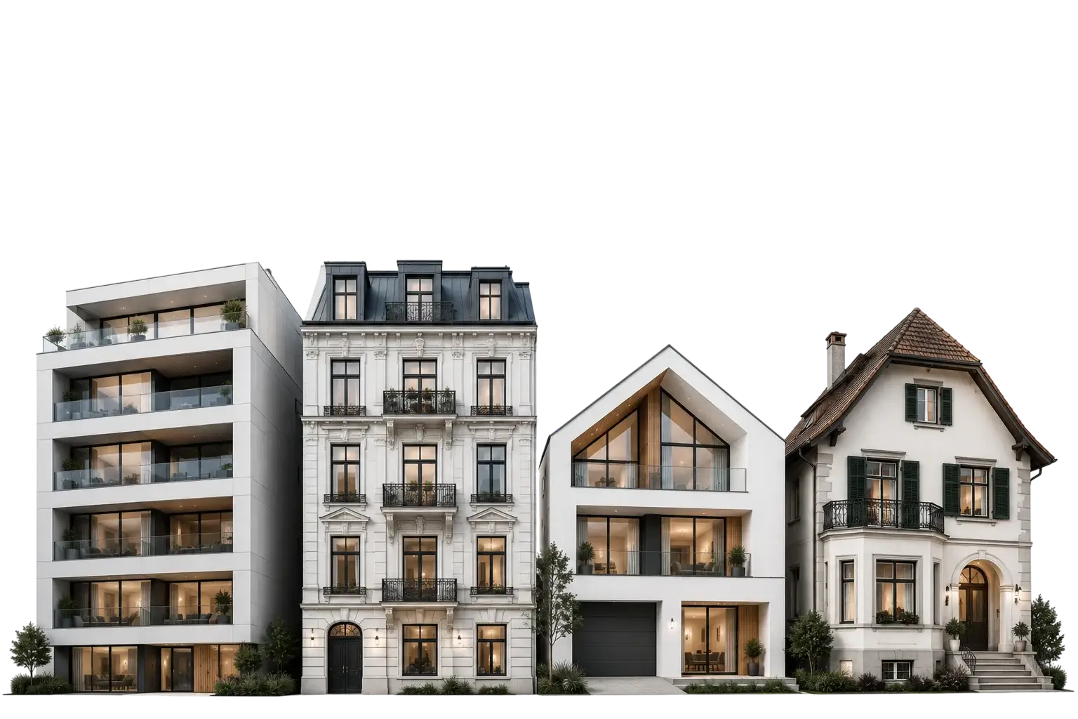 Immobilien: Einfamilienhaus, Altbau, Stadtvilla und Mehrfamilienhaus